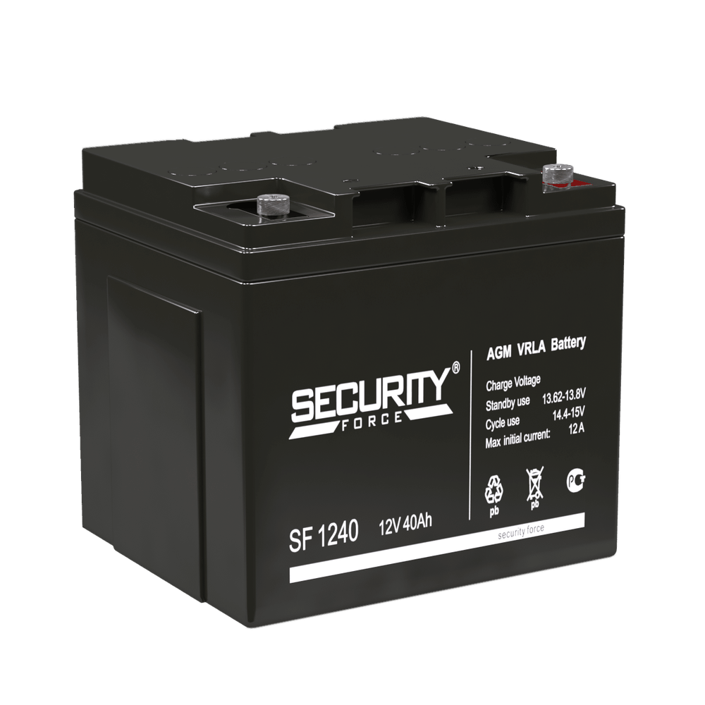 Аккумулятор 40,0 А/ч (SF 1240), ЧЕРНЫЙ, (4614030010011)