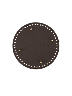 Дно для вязаной сумок или корзинки (круг 19 см, цвет темно-коричневый) / основание для вязаных крючком сумок