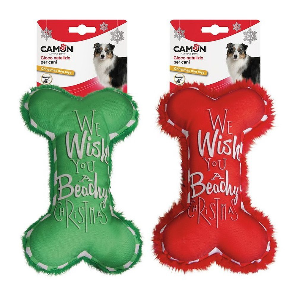 Игрушка Кость с принтом (2 цвета) CAMON (цена за 1 шт)