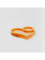 Деревянная менажница "Сердце" из кедра