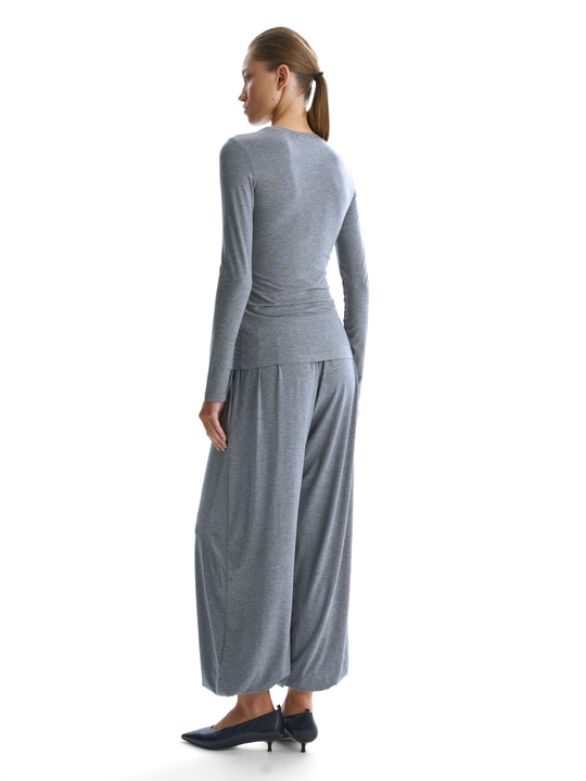 Трикотажные шаровары серые