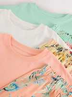 Пижама для девочки Next AC2-711, 3 шт., Розовый, Голубой, Бежевый