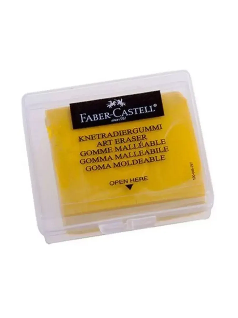 Ластик-клячка Faber-Castell, желтый, в пласт контейнере,2 шт