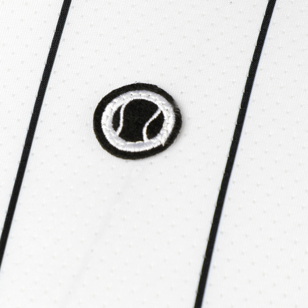 Мужское теннисное поло Tennis-Point Stripes T-Shirt Special Edition Men - White, Black