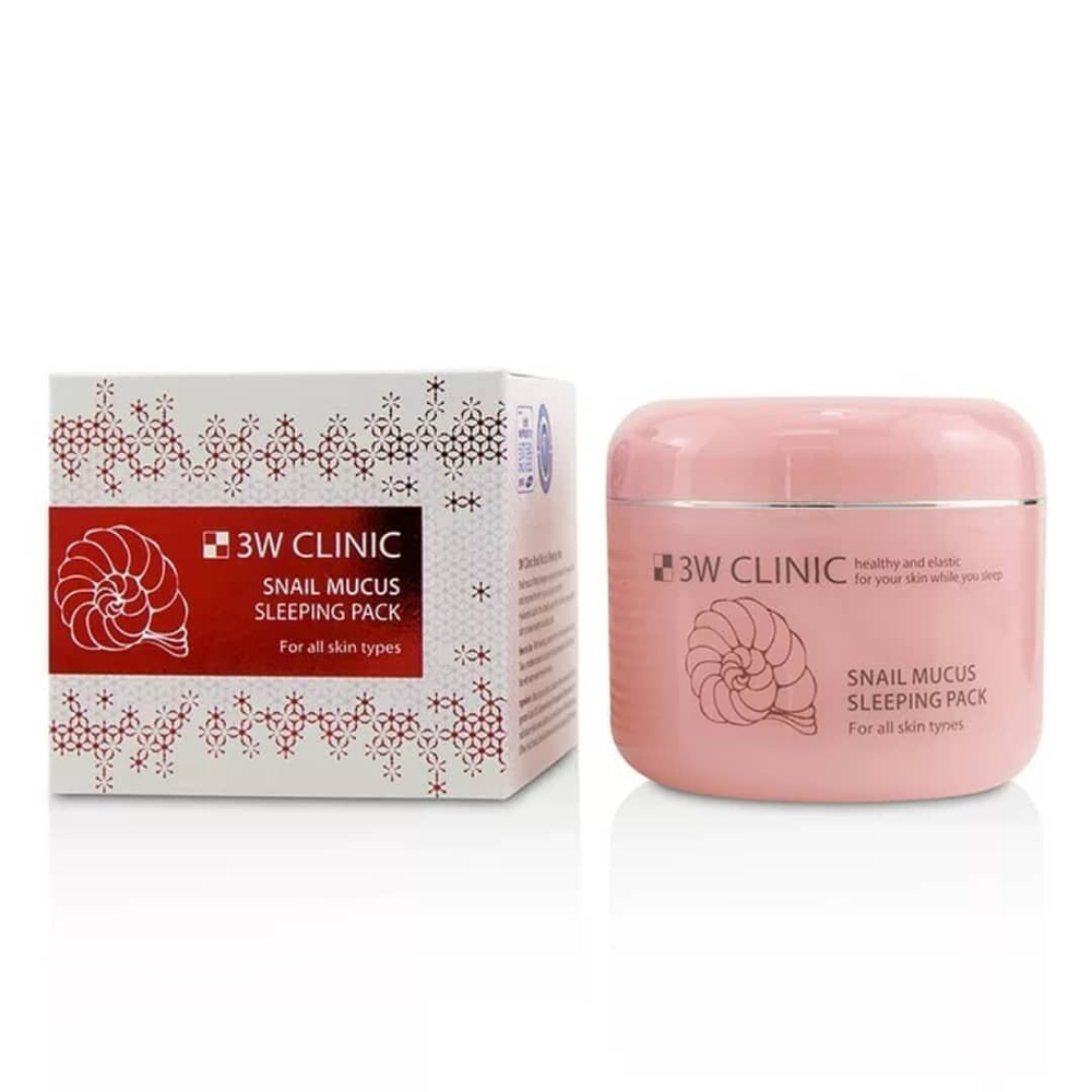 Ночная маска с муцином улитки 3W Clinic Snail Mucus Sleeping Pack, 100 мл.