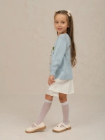 Джемпер вязаный для девочки с вышивкой