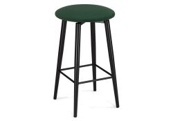 Полубарный стул Гангток крутящийся изумруд / черный матовый
