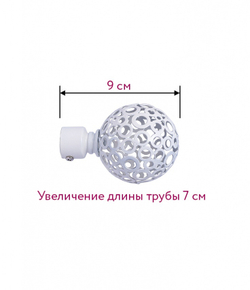 Наконечник для кованного карниза Ажур D 16/19