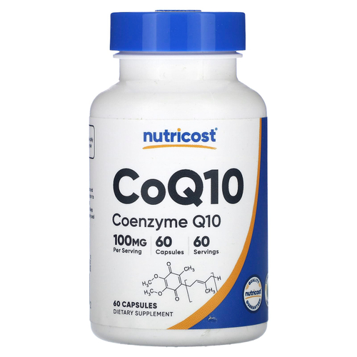 Nutricost, коэнзимQ10, 100 мг, 60 капсул