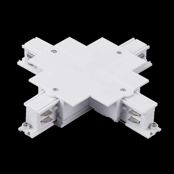 Соединение крестовое встраиваемое с подводом питания к треку 5030xx-R Quattro Lightstar 503146-R