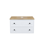 Тумба подвесная IDDIS Torr, со столешницей, 80 см, белый матовый, TOR80WBi95K