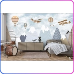 Фотообои флизелиновые в детскую "Детские горы" 500х300 см Luxury Walls AM06205-3