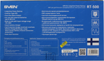 UPS 500VA SVEN &lt;RT-500 Black&gt; LCD, 1  евро  розетка, без АКБ