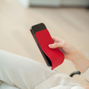 Чехол для iPhone 12 Pro Max из натуральной кожи теленка, красного цвета