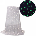 Плед 150*200см «Neon-Звезды» светящийся, цвет серый, микрофлис Ультрамарин