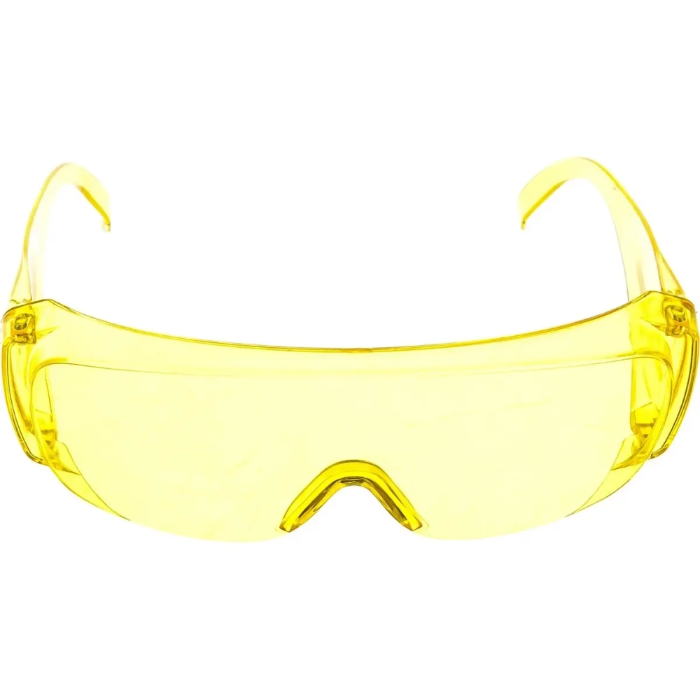 Очки защитные открытого типа желтые ударопрочные Сибртех