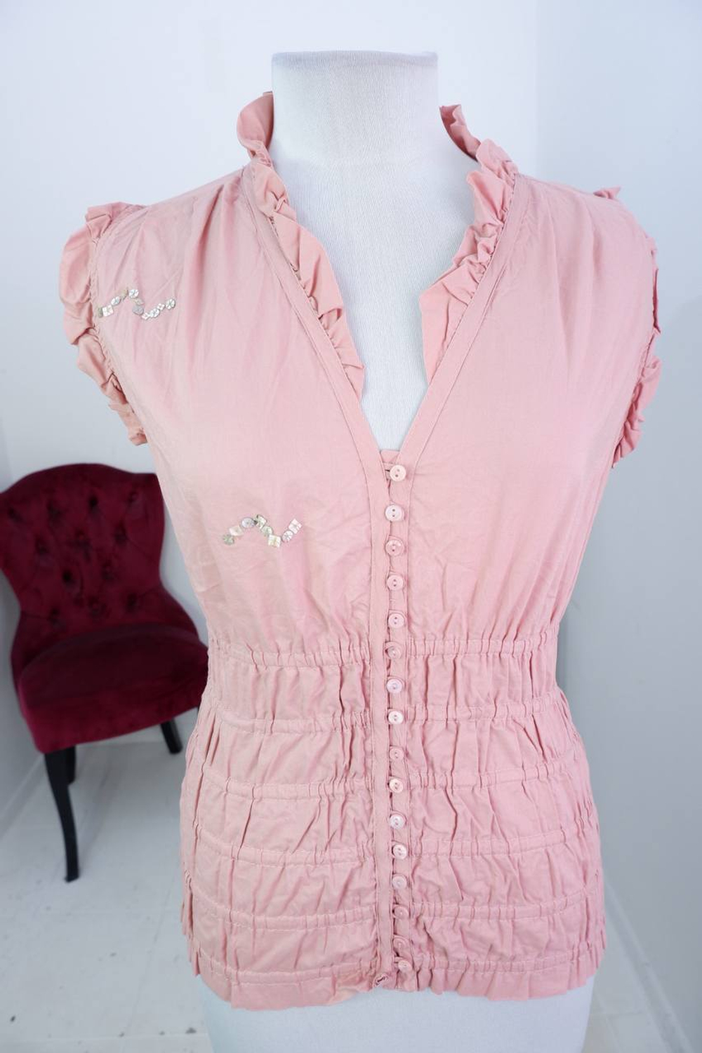 Блузка Zara игривая, маркировка М, визуально на 46 размер