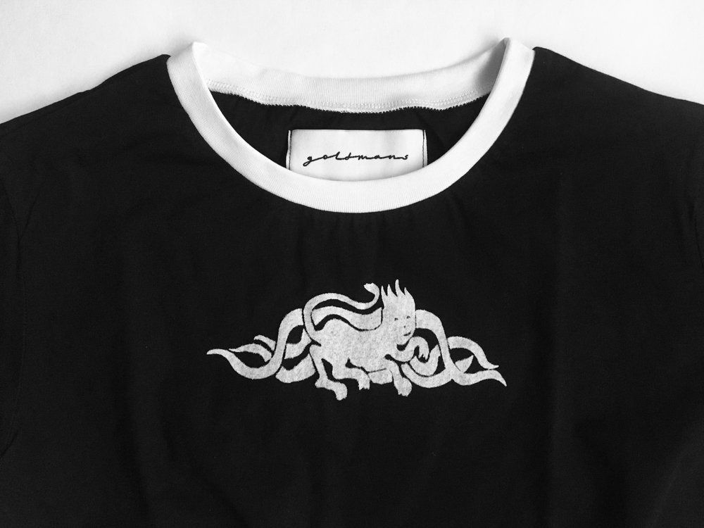 Футболка Goldmans Огонёк Черная Женская