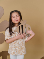 Футболка оверсайз Mjölk Sand Leopard