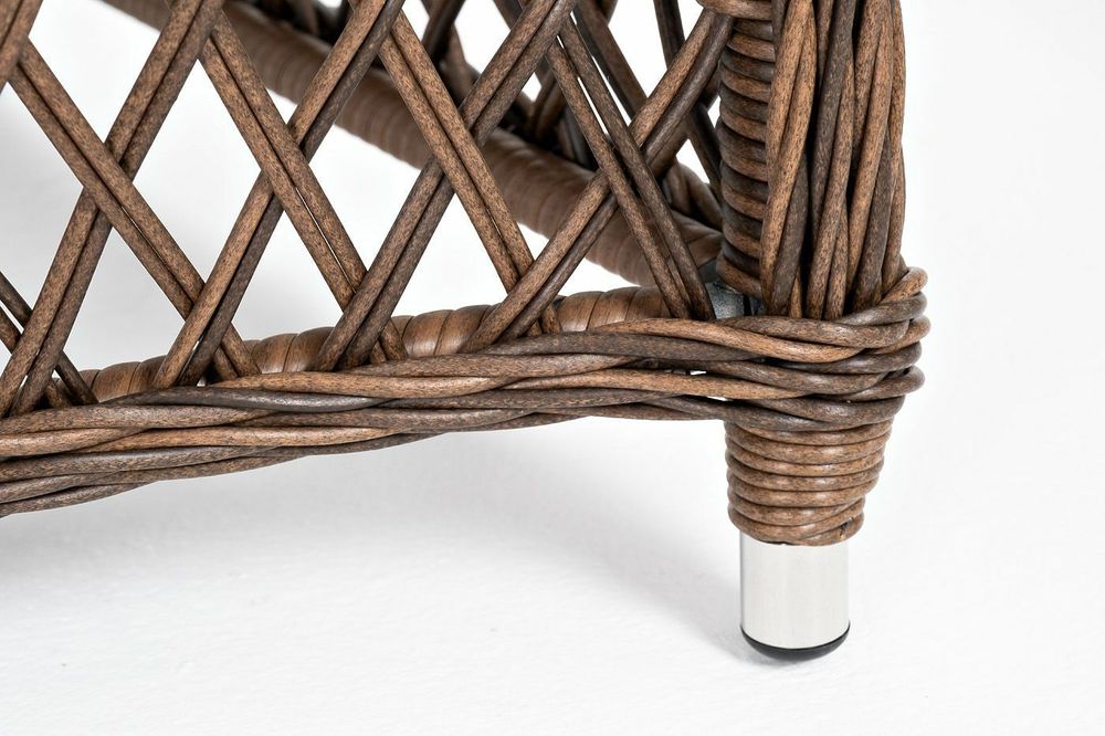 "Эспрессо-80 L" обеденная группа плетеная, цвет коричневый