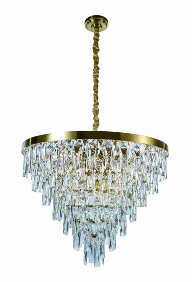 5729P/18A PLATING BRASS+CLEAR (1) Люстра (в 2-х коробках) NW