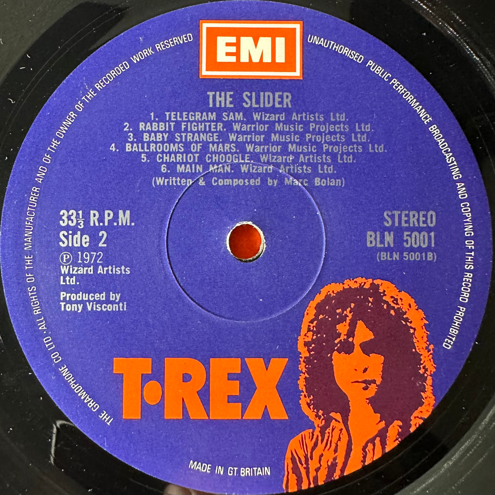 T. Rex ‎– The Slider (Англия 1972г.)