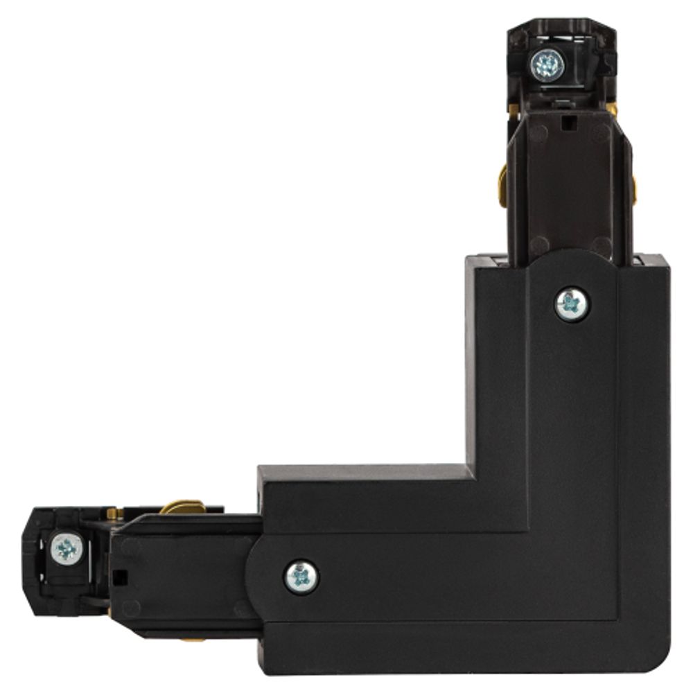 Коннектор питания ЭРА STR-30-B-CN-LI для трехфазного шинопровода угловой черный | Трехфазный шинопровод и аксессуары