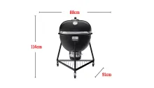 Угольный гриль Weber Summit Kamado E6, 61 см, чёрный