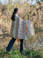 Шарф теплый с орнаментом Сканди