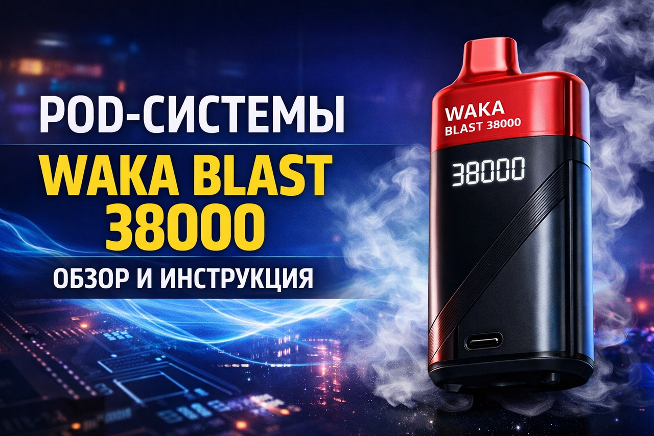 Pod-системы: устройство, параметры и инструкция к Waka Blast 38000