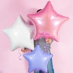 Шар (30''/76 см) Звезда, Фламинго, 1 шт. в уп.