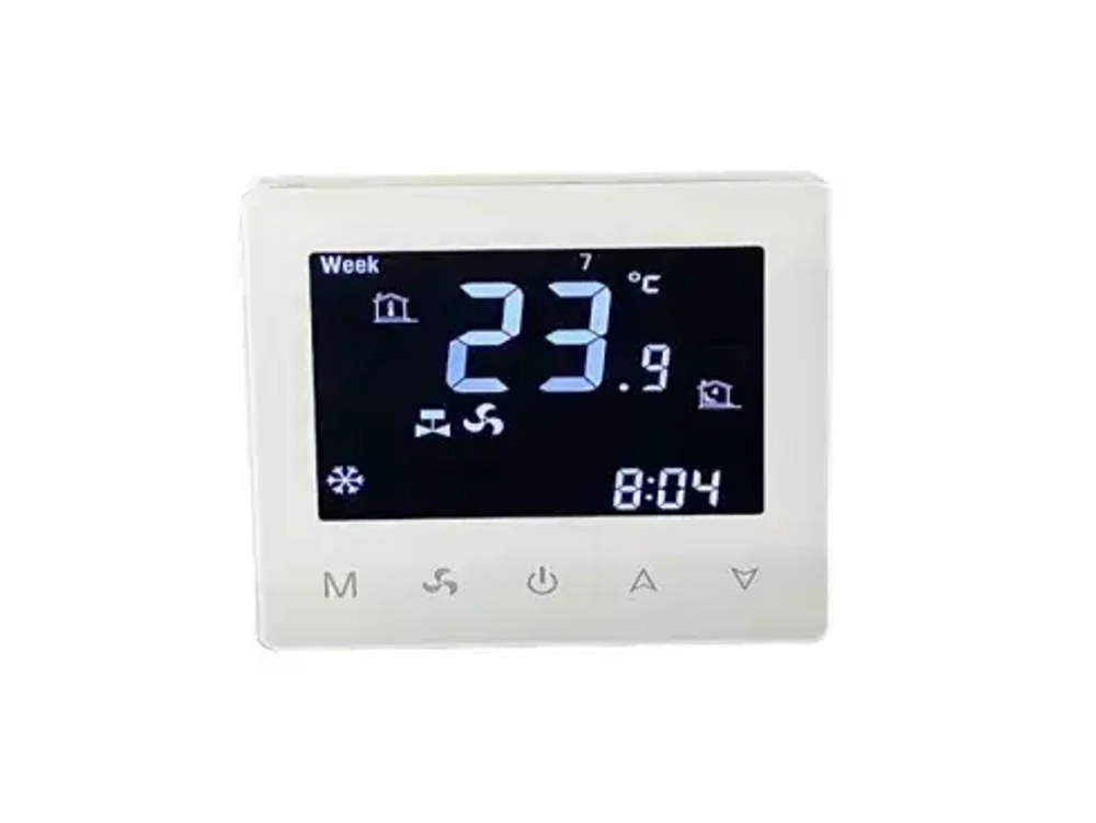 Термостат для конвектора Vitron W-Therm fancoil RWB 0-10V (110V-240VAC, fan control 0-10V, Wifi, RS485, black)