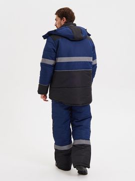 Костюм зимний "Нордмен" полукомбинезон (синий/черный)