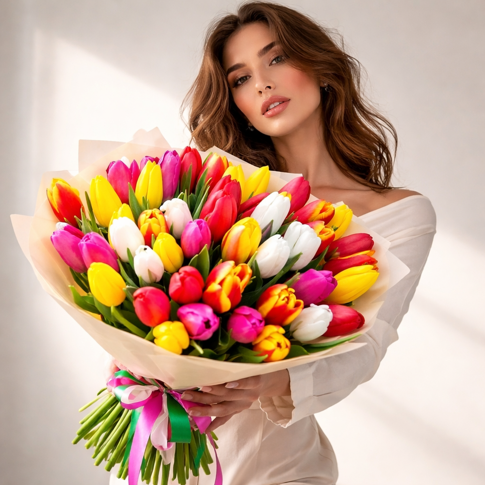 Букет тюльпанов "Spring Vibes"