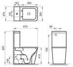 Унитаз-компакт BelBagno Ardente-R безободковый BB02093CPR