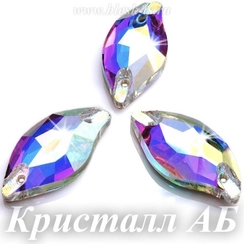 Пришивная волна Solvo с 2 отверстиями, Кристалл АБ