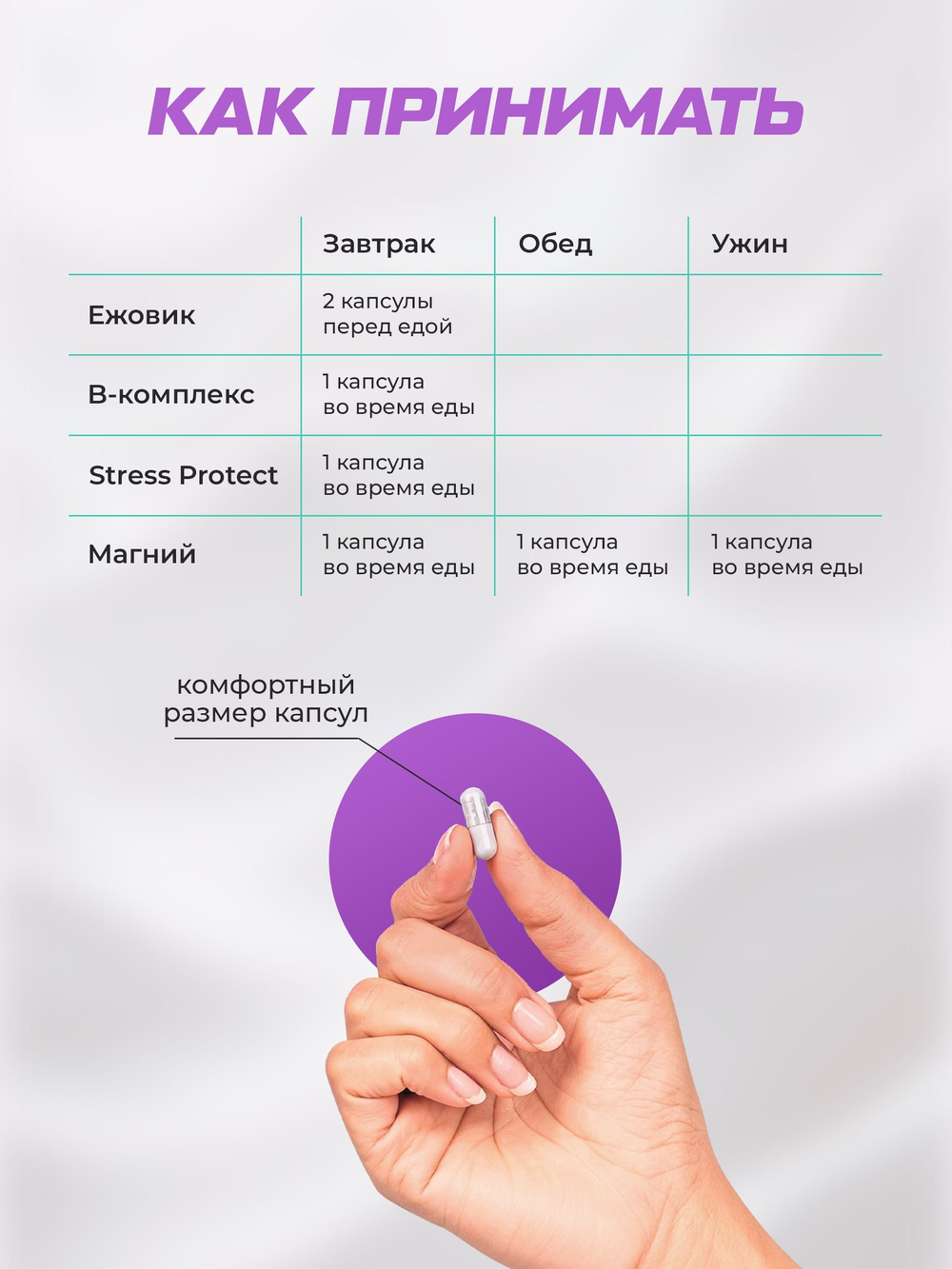Антистресс Комплекс SoulWay Магний B6 + BQ STRESS PROTECT + SoulWay В-комплекс + SoulWay Ежовик