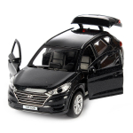 Модель ин. мет. "Hyundai Tucson" 12см, двери, багаж. черный, коробка TUCSON-12-BK (Технопарк)