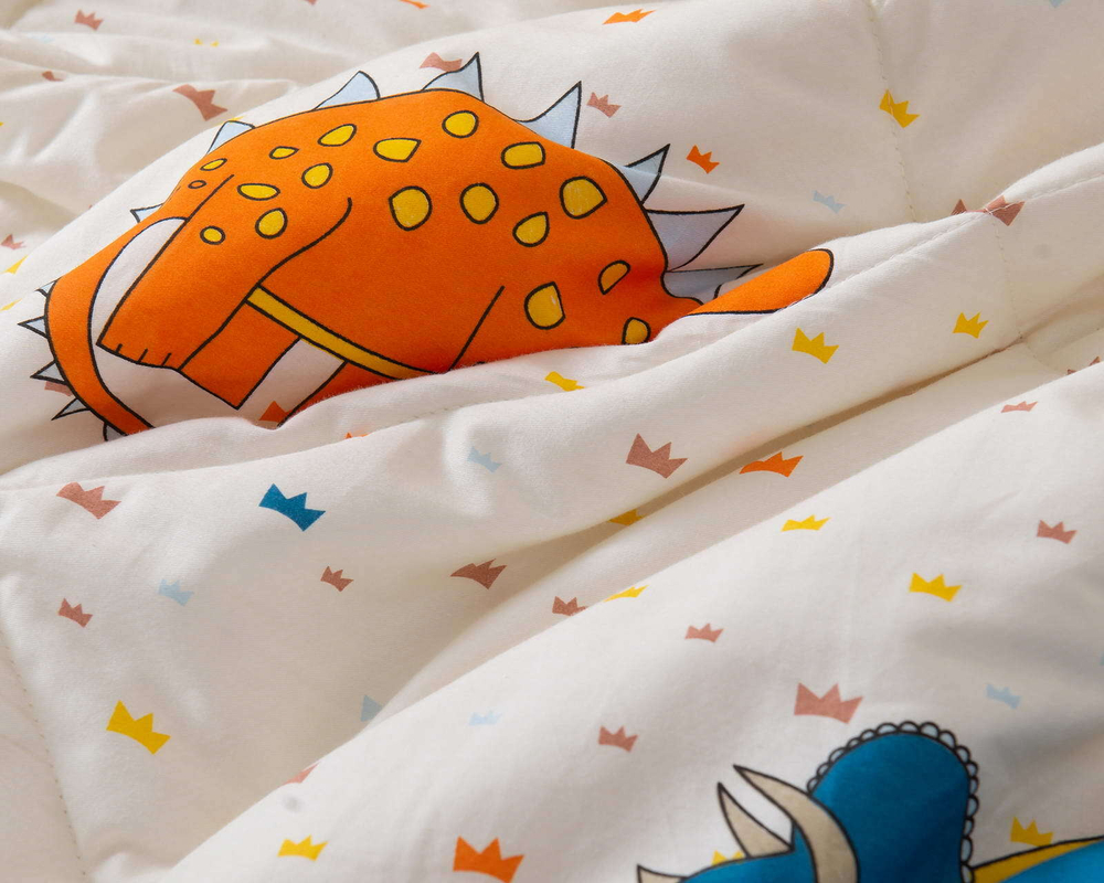 Детское постельное белье 1.5 спальное Sofi De MarkO Дино желтое