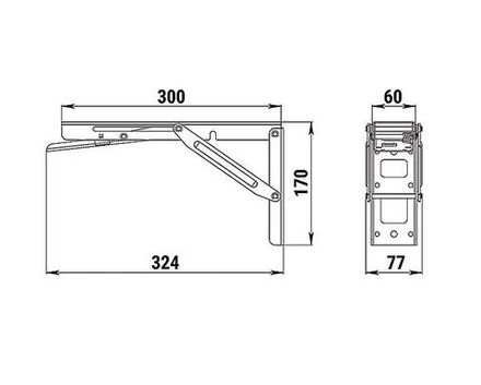 Кронштейн столешницы (тип 2)