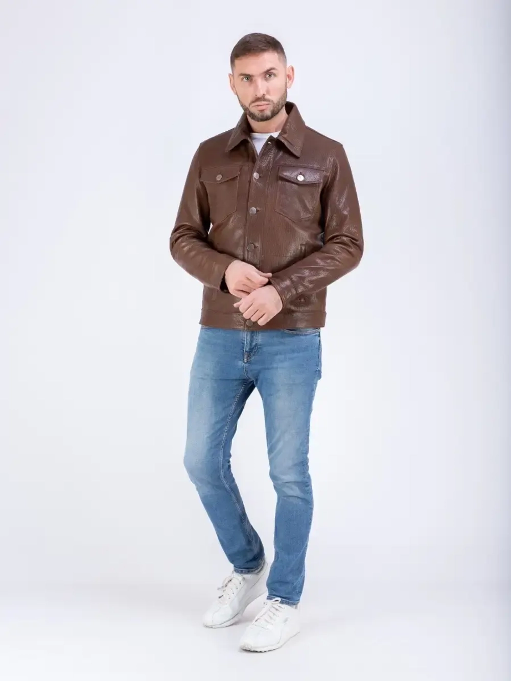 Куртка мужская из натуральной кожи