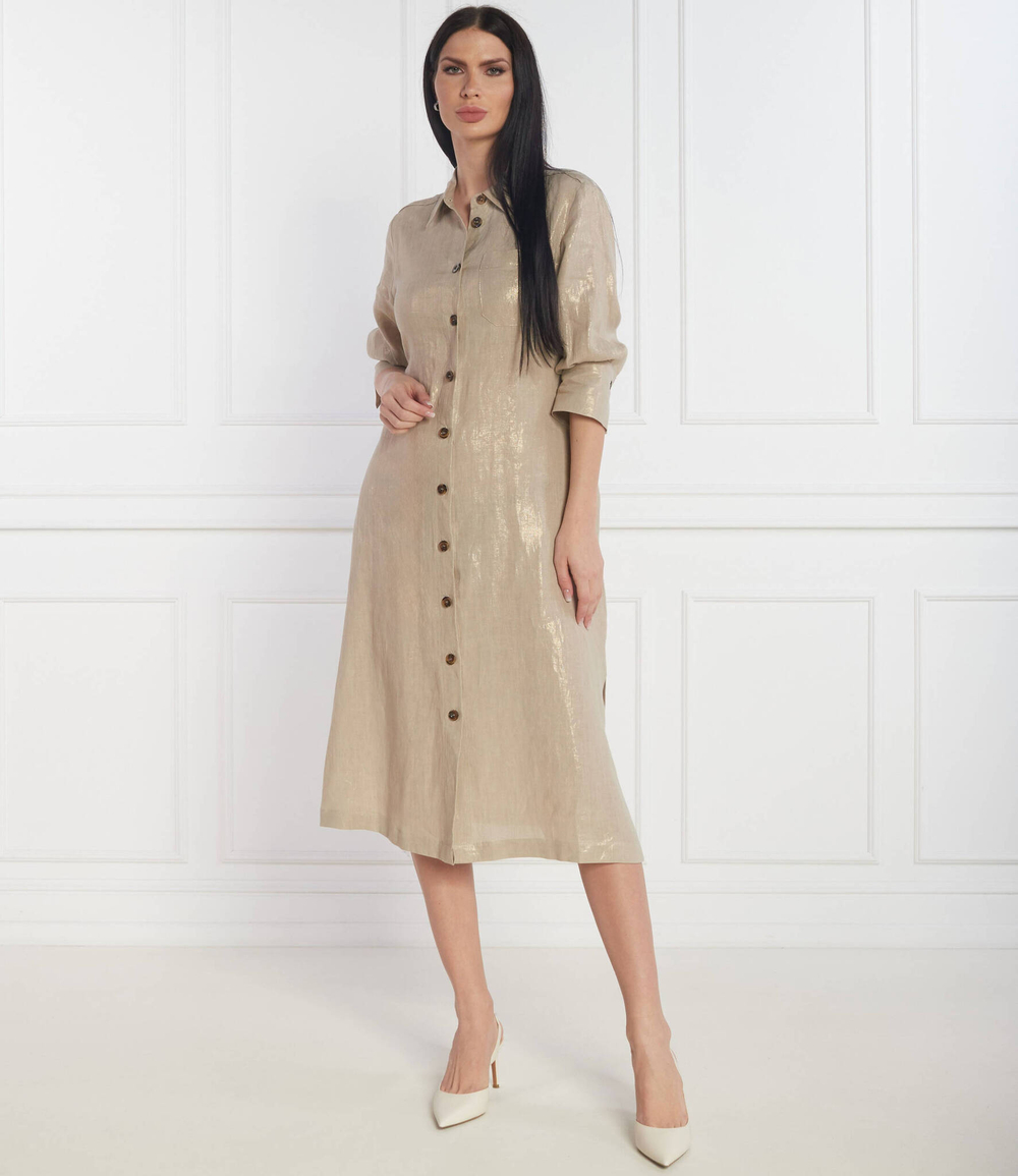 Льняное платье BALIA Marella SPORT - бежевый(13221114)