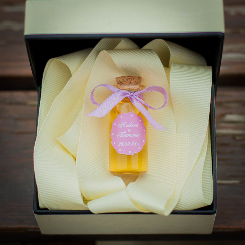 Бонбоньерка с медом на свадьбу, 20 грамм, "Эликсир любви"