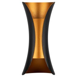 Светильник накладной светодиодный ЭРА WL42 BK+GD 6Вт 3500К IP54 черный/золото для интерьера и фасадов зданий