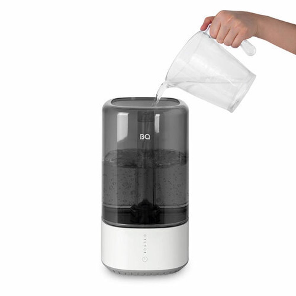 Увлажнитель воздуха BQ (БИ-КЬЮ) HDR2001, объем бака 5,5 л, 25 Вт, белый/черный, 86196447