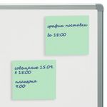 Блок самоклеящийся (стикеры) STAFF STANDARD, ПАСТЕЛЬНЫЙ 76х76 мм, зеленый, 100 листов, 116575