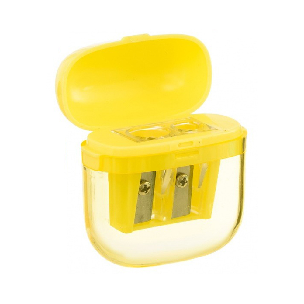 Точилка Basir, двойная, с контейнером, серия "Pods", 5*4.5 см