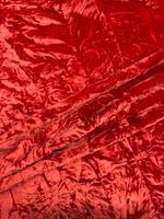 Бархат жатый вискоза с шелком и эластаном красный