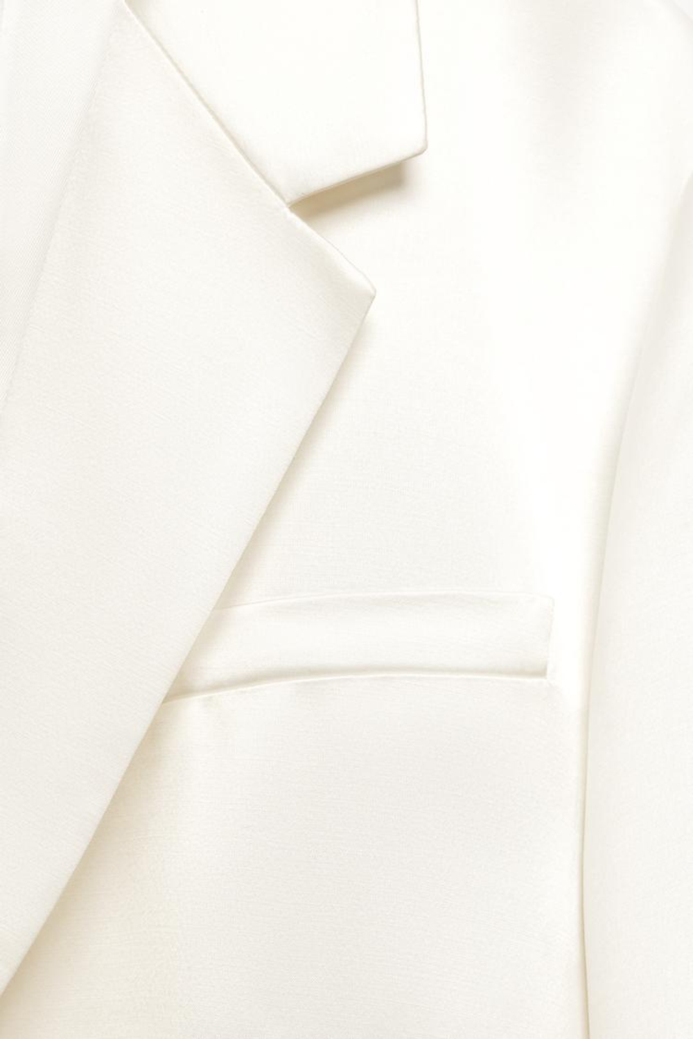 ZARA Х LUDOVIC DE SAINT SERNIN БЛЕЙЗЕР ИЗ САТИНА, ЭКРЮ