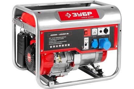 Генератор бензиновый ЗУБР ЗЭСБ-4500 - [4 кВт / 220V]